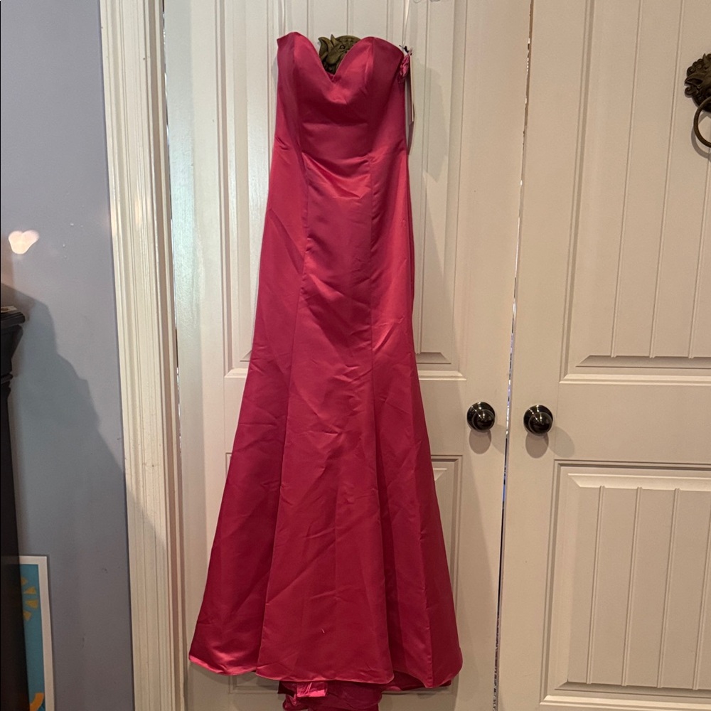 Cinderella Strapless Magenta Dress